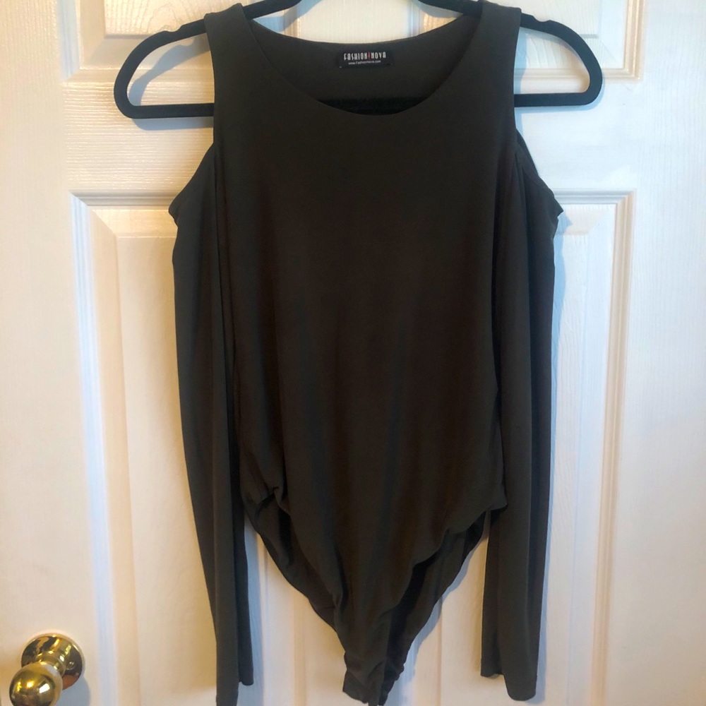 Silky Olive Green Bodysuit